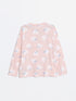 LC Waikiki Crew Neck Printed Girls Pajama Set